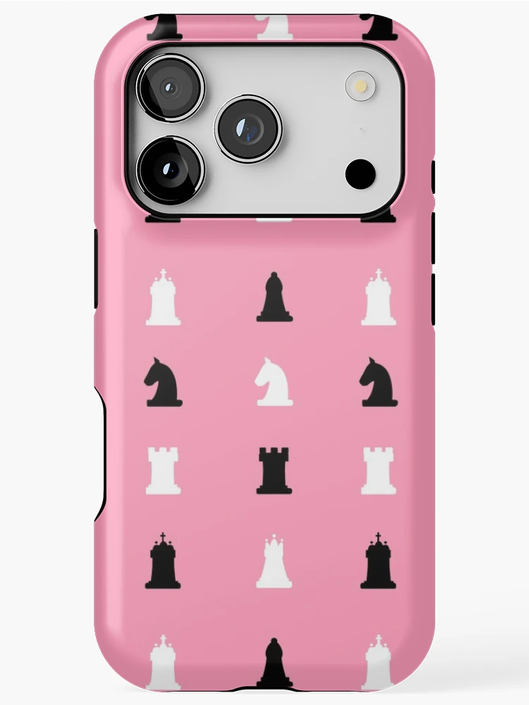 Thumbnail 1 of 4, iPhone Case, Pink Chess Pattern designed and sold by Timegraf.