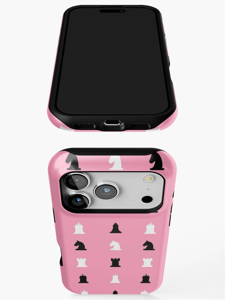 Thumbnail 3 of 4, iPhone Case, Pink Chess Pattern designed and sold by Timegraf.