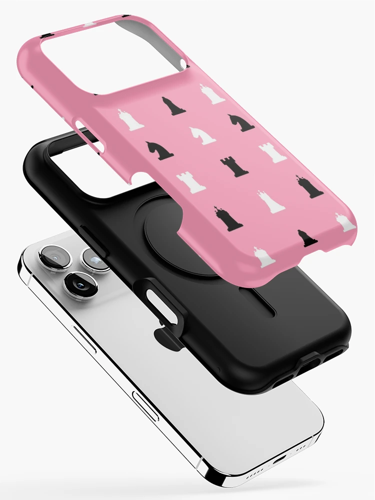 Thumbnail 2 of 4, iPhone Case, Pink Chess Pattern designed and sold by Timegraf.