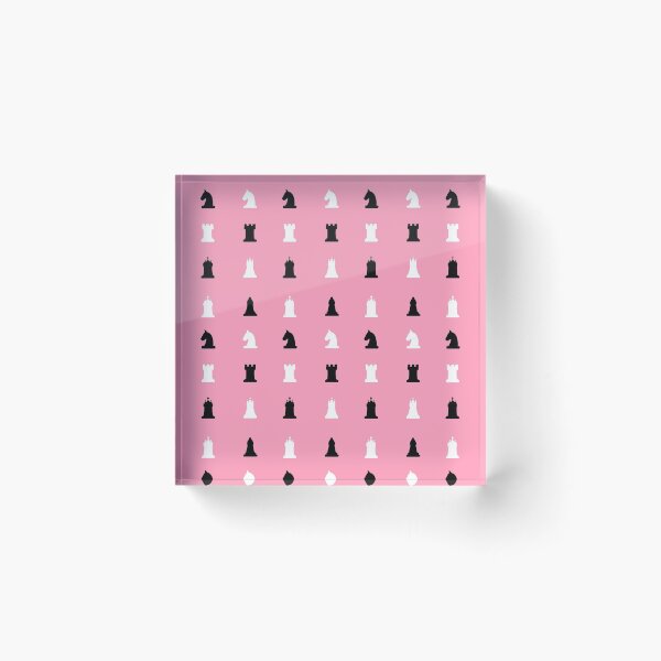 Item preview, Pink Chess Pattern designed and sold by Timegraf.
