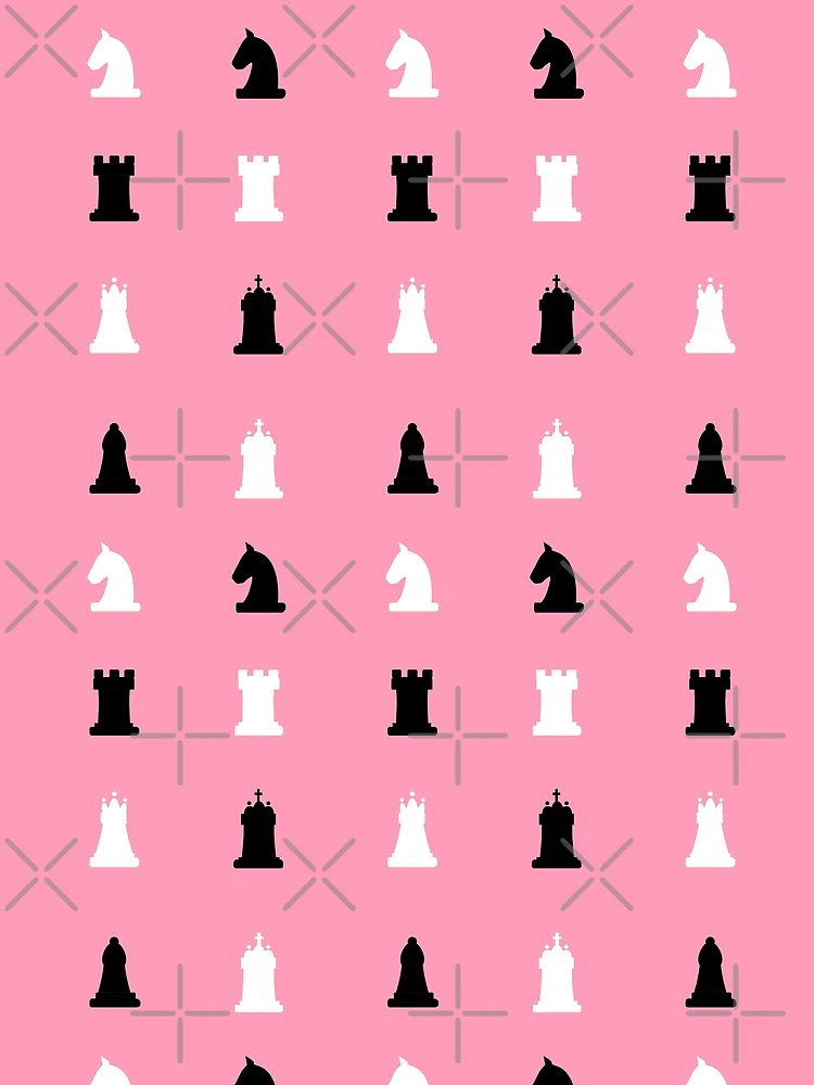 Thumbnail 3 of 3, Scarf, Pink Chess Pattern designed and sold by Timegraf.