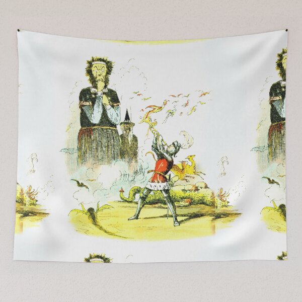 Item preview,  Jack the Giant killer vintage artwork illustration designed and sold by Vintage Designs +.