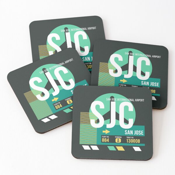 Item preview, San Jose (SJC) Airport Code Baggage Tag designed and sold by SLAG-Creative.
