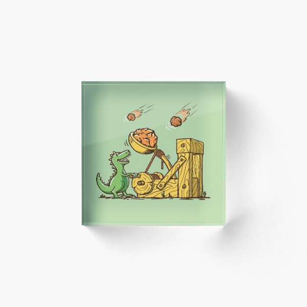 Aperçu de l'œuvre dinosaure et catapulte créée et vendue par Alexander  Medvedev.
