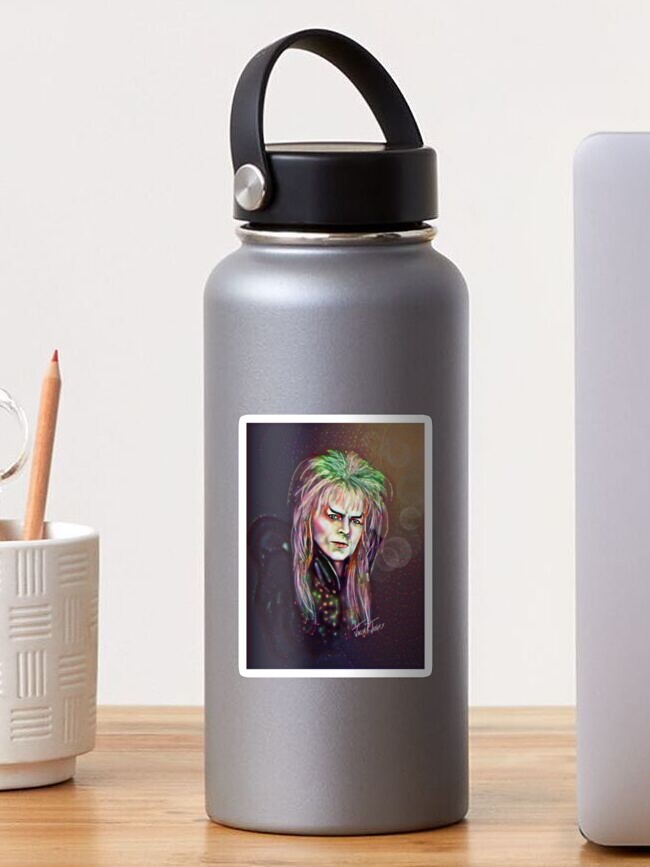Thumbnail 1 of 3, Sticker, Jareth, The Goblin King - Labyrinth fan art designed and sold by KookyCanvas.