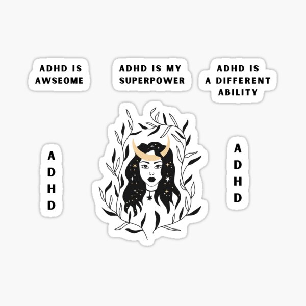 Item preview,  ADHD, is Awesome, ADHD is my super power, Different ability, designed and sold by HAMSAN'S  STORE.