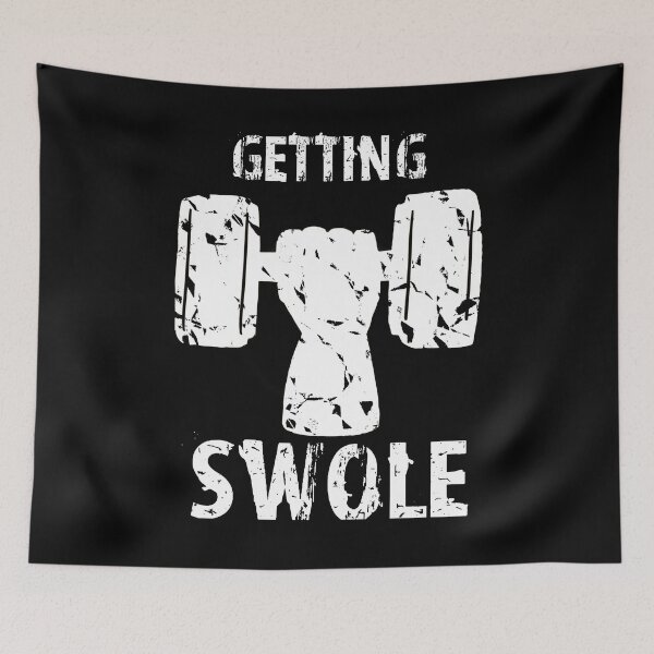 Item preview, Getting Swole Fitness Gym Motivation Design designed and sold by MakersKeystone.