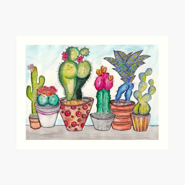 Art Cactus Monster Gifts Merchandise Redbubble