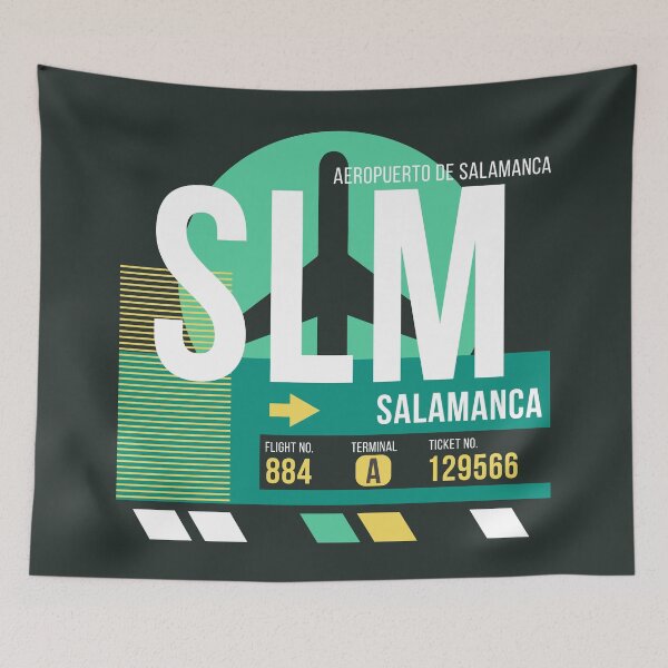 Item preview, Salamanca (SLM) Airport Code Baggage Tag designed and sold by SLAG-Creative.