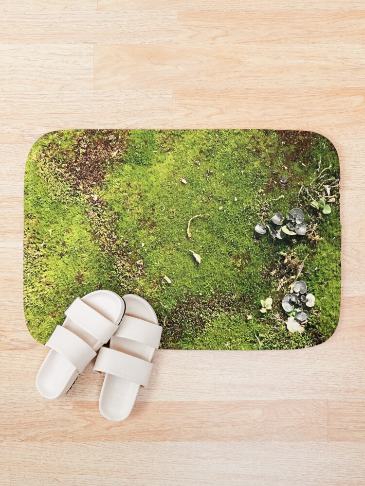 World of Moss Bath Mat for Sale by BJEdesign