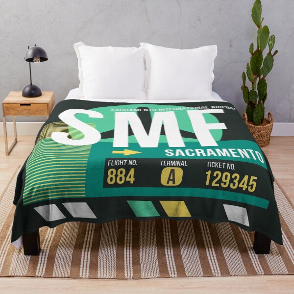 Item preview, Sacramento (SMF) Airport Code Baggage Tag designed and sold by SLAG-Creative.