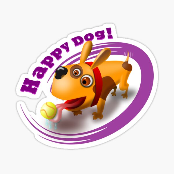 Happy Dog! Sticker
