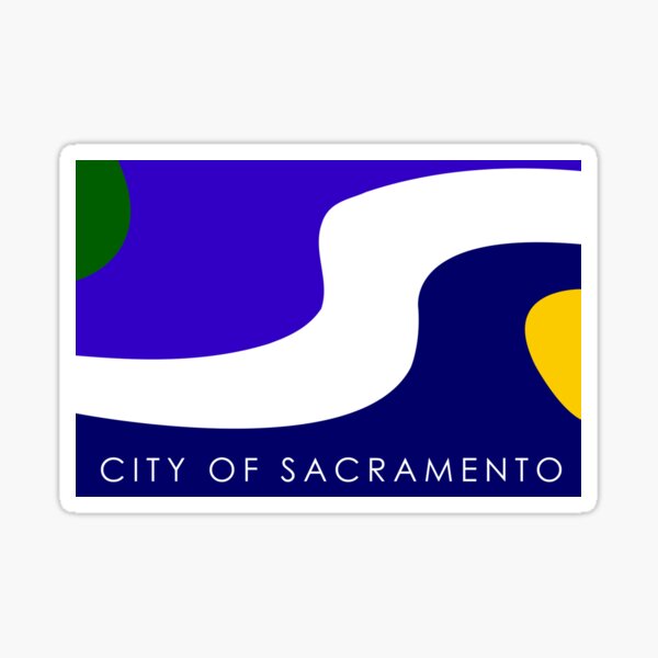 SACRAMENTO City Flag Sticker