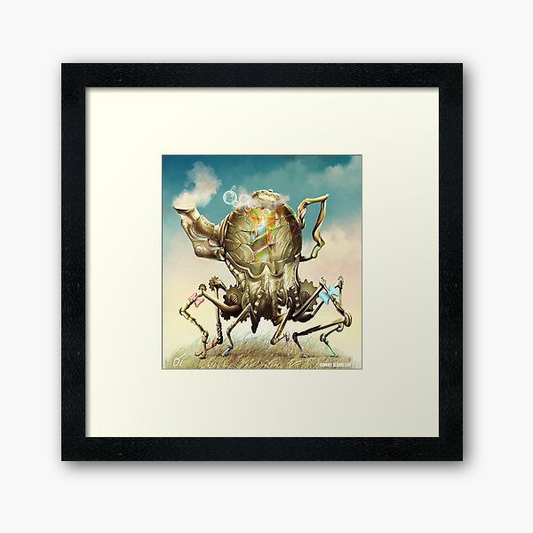 Bubbly Teapot, Wonderland Framed Art Print