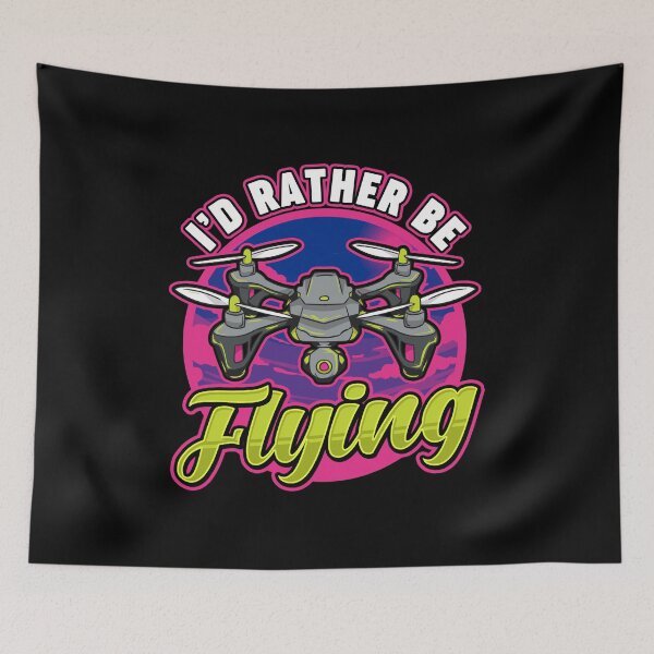 Item preview, Funny I'd Rather Be Flying Drone Pilot Hobby Pun designed and sold by perfectpresents.