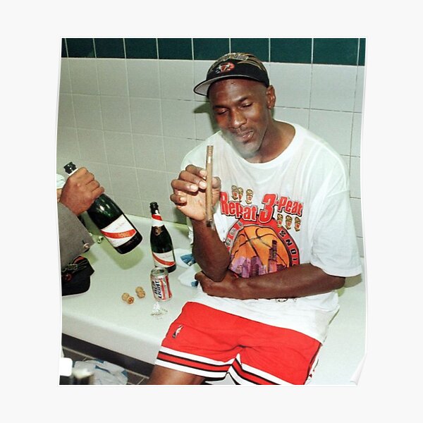Michael Jordan raucht Poster