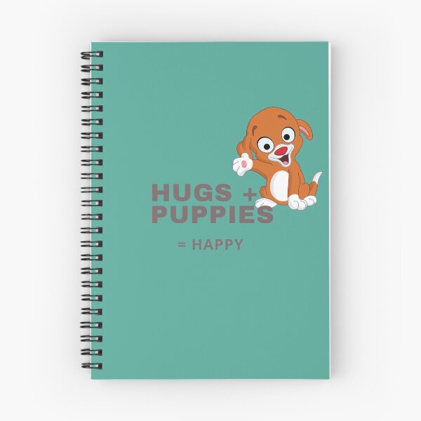 Item preview, Hugs+ Puppies = Happy designed and sold by JennBBDesigns.