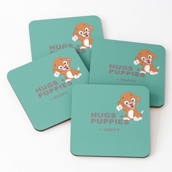 Item preview, Hugs+ Puppies = Happy designed and sold by JennBBDesigns.