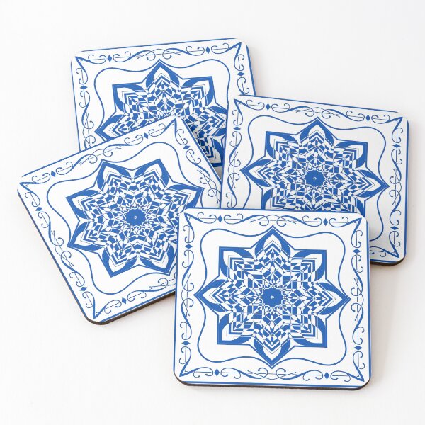 Item preview, Spanish Vintage Tile Pattern designed and sold by QuirkyTrinkets.