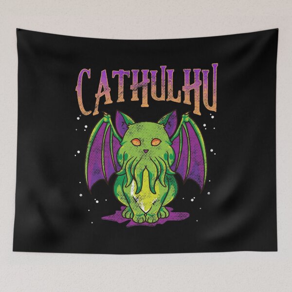 Item preview, Cute Cathulhu Kawaii Kitten Cat Cthulhu Pun designed and sold by perfectpresents.