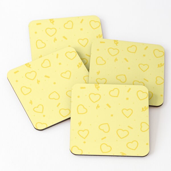 Item preview, Confetti Hearts Yellow designed and sold by ComfyMouse.