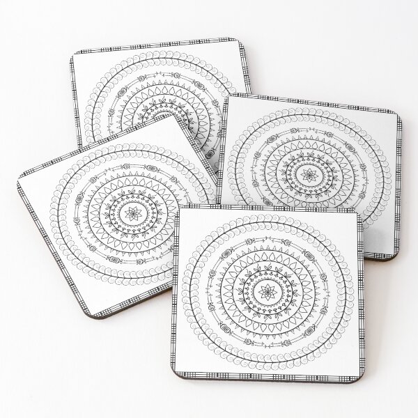 Item preview, Retro Mandala Tile Pattern designed and sold by QuirkyTrinkets.