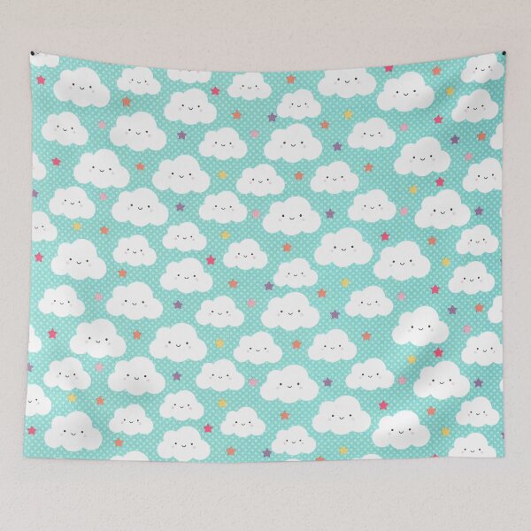 Item preview, Blue Skies - Sweet Kawaii Rain Clouds designed and sold by elevens.