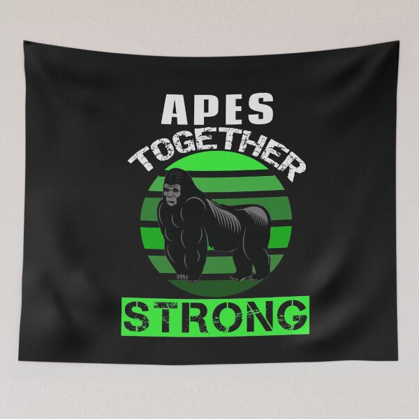 Item preview, Apes Together Strong Vintage Sunset  designed and sold by SharpThreadZ.