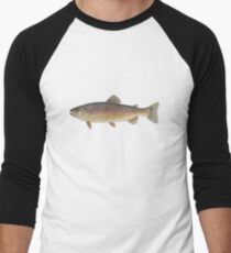Brown Trout (Salmo trutta) Baseball ¾ Sleeve T-Shirt