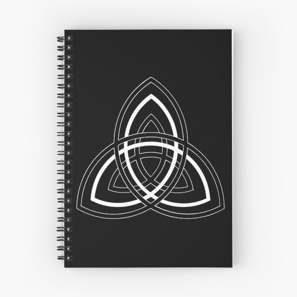 Artikelvorschau, Schwarzer Hintergrund Triple Trefoil entworfen und verkauft von LeaDesignia.