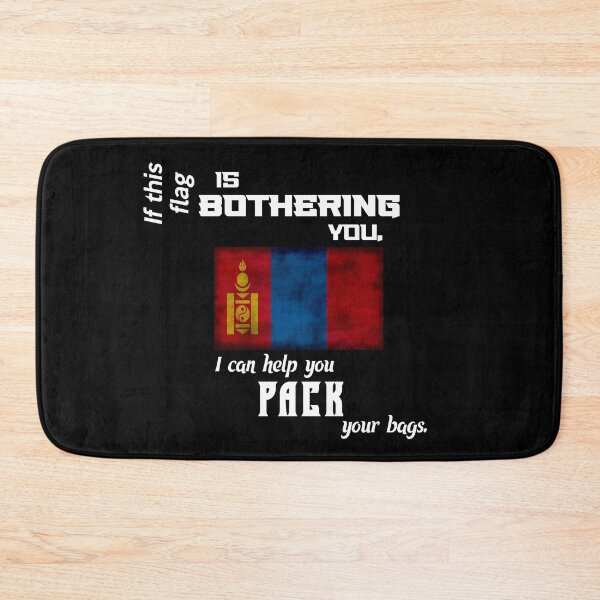 Item preview, Mongolian flag - pack your bags designed and sold by 2Girls1Shirt.