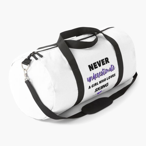 Item preview, Never underestimate a girl who loves skiing designed and sold by TheGreenGoat.