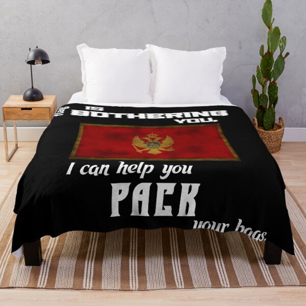 Item preview, Montenegrin flag - pack your bags designed and sold by 2Girls1Shirt.