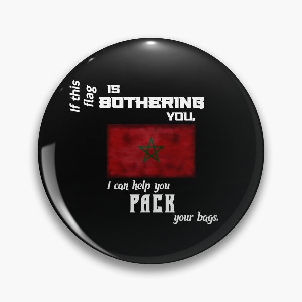 Item preview, Moroccan flag - pack your bags designed and sold by 2Girls1Shirt.
