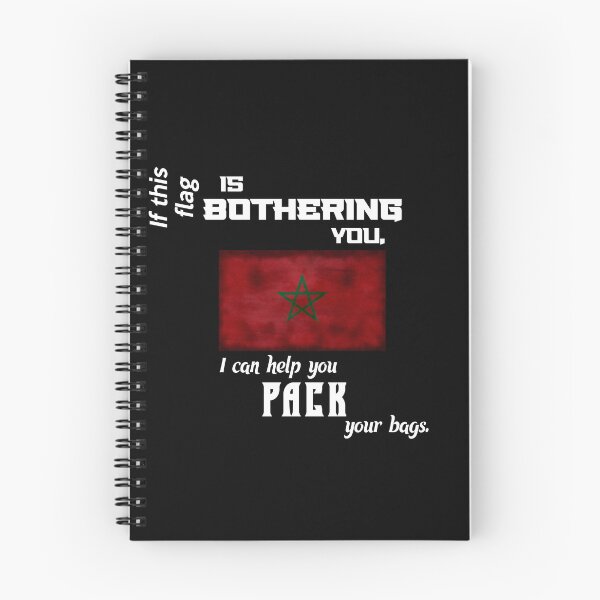 Item preview, Moroccan flag - pack your bags designed and sold by 2Girls1Shirt.