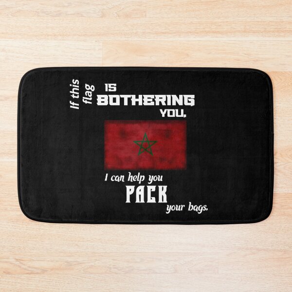 Item preview, Moroccan flag - pack your bags designed and sold by 2Girls1Shirt.