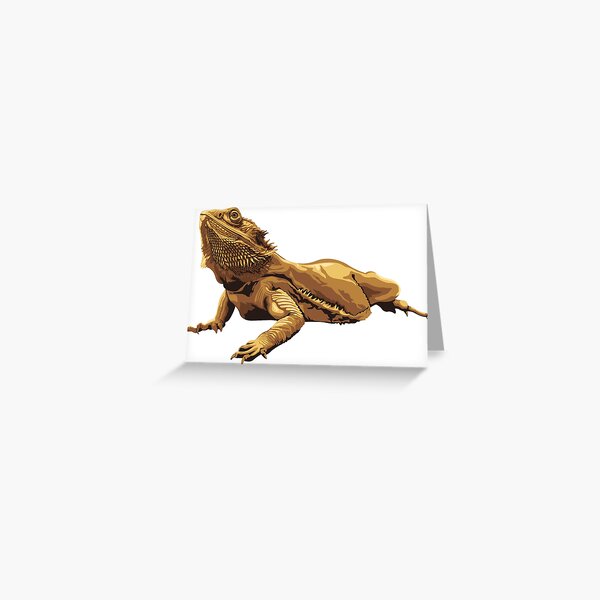 Bearded dragon illustration Greeting Card