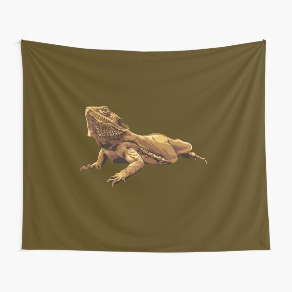 Bearded dragon illustration Tapestry