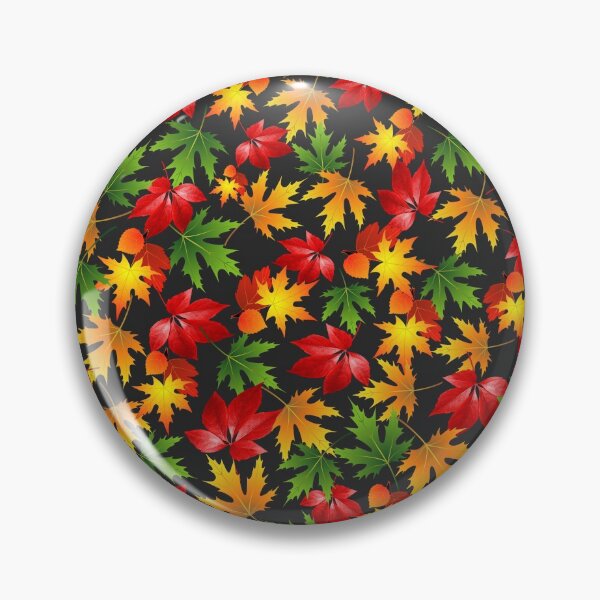 Item preview, PATTERN FALLING AUTUMN COLORED RED MAPLE LEAF designed and sold by samArtline.