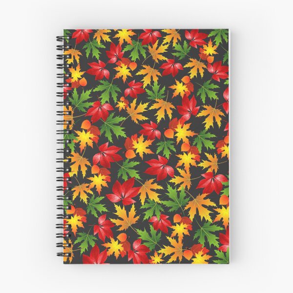 Item preview, PATTERN FALLING AUTUMN COLORED RED MAPLE LEAF designed and sold by samArtline.