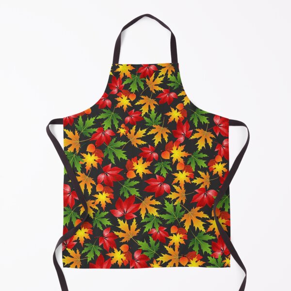 Item preview, PATTERN FALLING AUTUMN COLORED RED MAPLE LEAF designed and sold by samArtline.