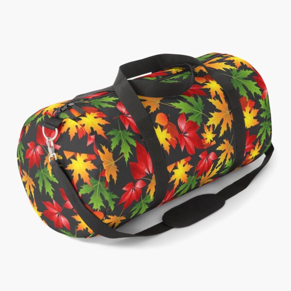 Item preview, PATTERN FALLING AUTUMN COLORED RED MAPLE LEAF designed and sold by samArtline.