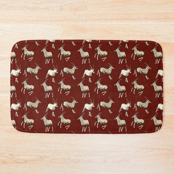 Item preview, Oryx  Antelope on a Rich Deep Red Background designed and sold by Kay Patterson.