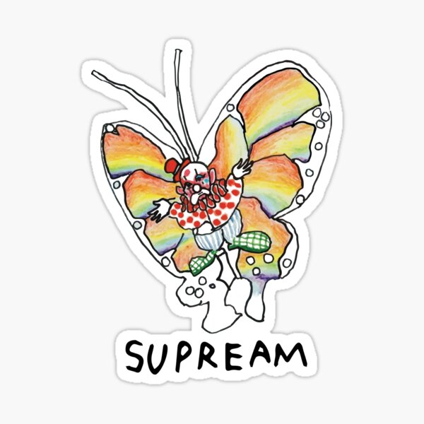 Supreme Butterfly Sticker
