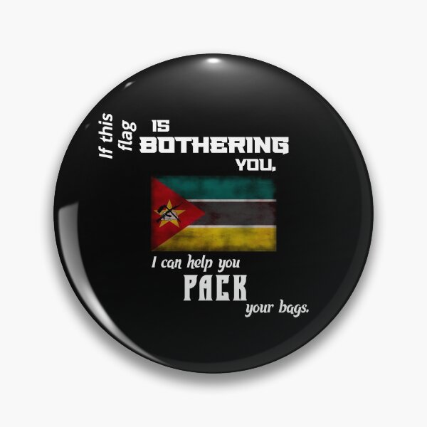 Item preview, Mozambican flag - pack your bags designed and sold by 2Girls1Shirt.