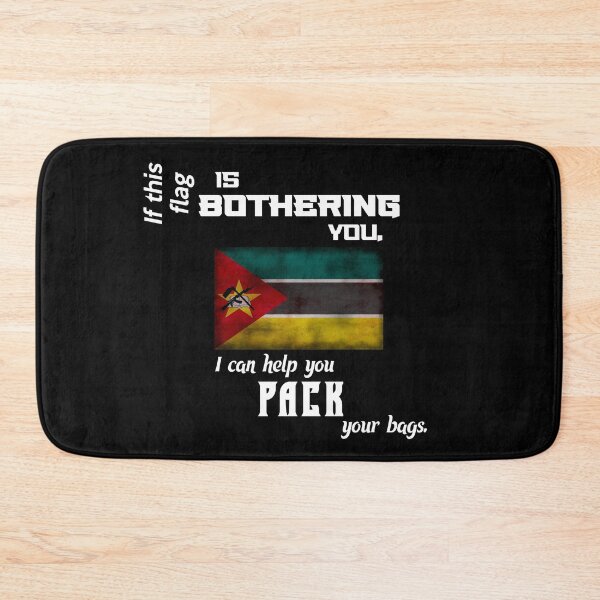 Item preview, Mozambican flag - pack your bags designed and sold by 2Girls1Shirt.