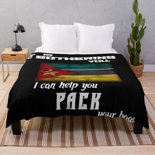Item preview, Mozambican flag - pack your bags designed and sold by 2Girls1Shirt.