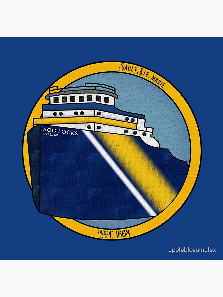 "Soo Locks Freighter" Poster by appleblosomalex Redbubble