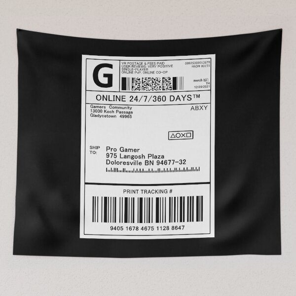 Item preview, Shipping Label ( Gaming ) designed and sold by Tarasevi4.