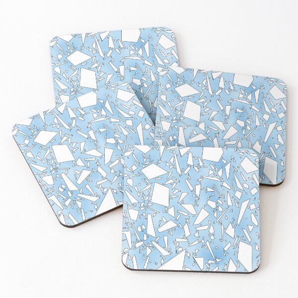 Item preview, Abstract Geometric Iceberg Blue and White Pattern designed and sold by studioyeomans.